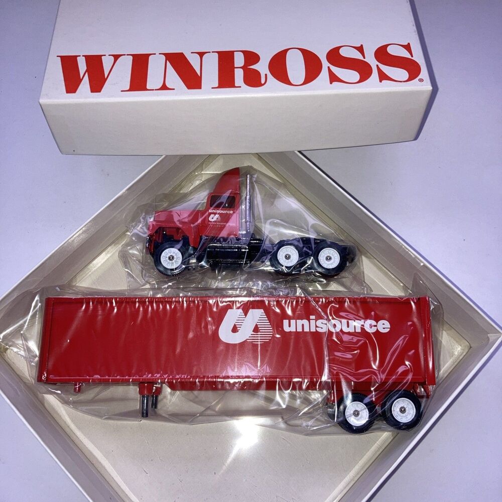 Winross Ford 9000 Tractor Trailer Semi Truck Unisource, Diecast 1/64